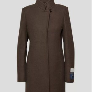NWT Aritzia Babaton Rosewood Wool Coat in Burnt Cedar